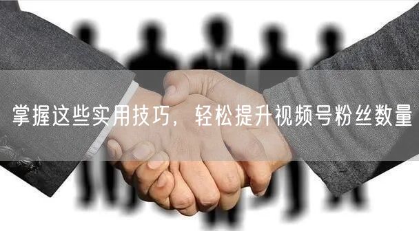 掌握这些实用技巧，轻松提升视频号粉丝数量