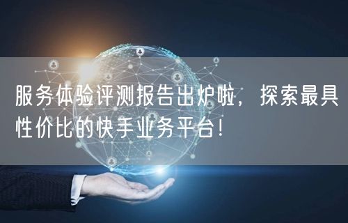 服务体验评测报告出炉啦，探索最具性价比的快手业务平台！